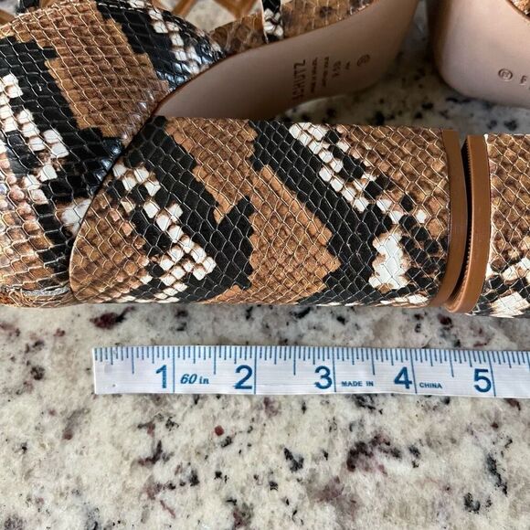 Schutz Womens Snakeskin Print‎ Leather Caged Gladiator Julianna Sandals Tan 9.5 - Picture 9 of 9